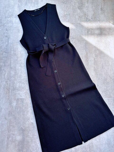 GU ニットジャンパードレスZ+E BLACK