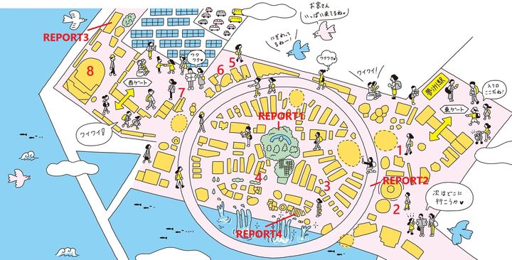 3月某日、万博会場の内部の様子を見られる機会に恵まれ、大阪・夢洲に降り立った。今年1月に開業したばかりの夢洲駅は、折り紙を折ったようなデザインの「折り紙天井」が続き、日本の伝統文化を表現しつつ、どこか近未来感を感じる造りが印象的。