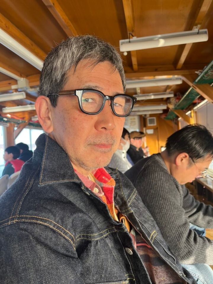 加藤さんのご主人のメガネ姿