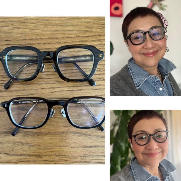 加藤理恵さんのメガネコレクションとかけたところ