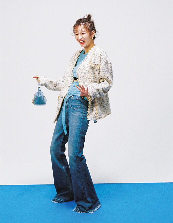 岡崎紗絵とデニム