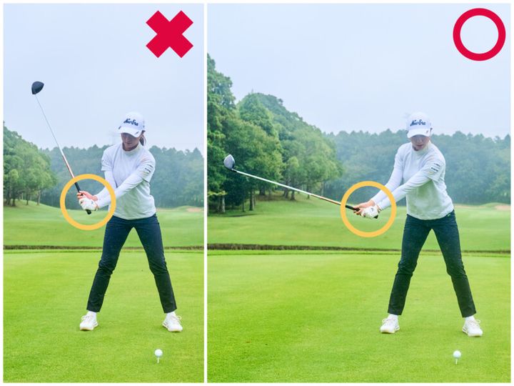 ボールを遠くに飛ばす“美スイング”！宮田成華が3つのポイントを解説