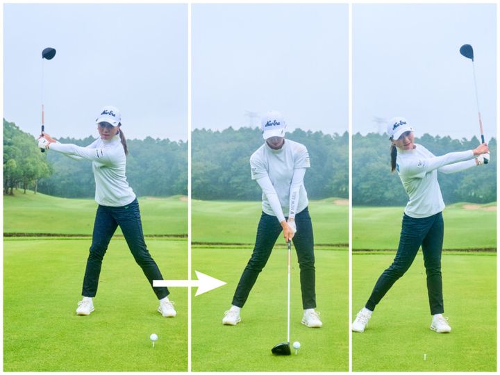 ボールを遠くに飛ばす“美スイング”！宮田成華が3つのポイントを解説