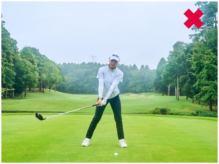 ボールを遠くに飛ばす“美スイング”！宮田成華が3つのポイントを解説