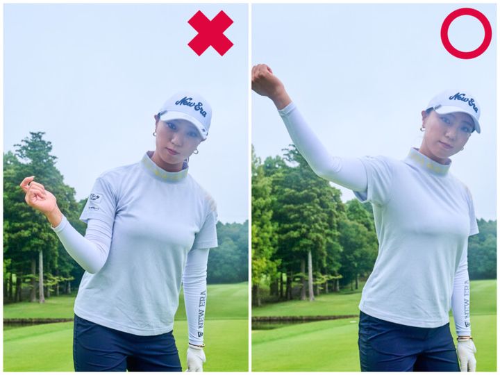 ボールを遠くに飛ばす“美スイング”！宮田成華が3つのポイントを解説