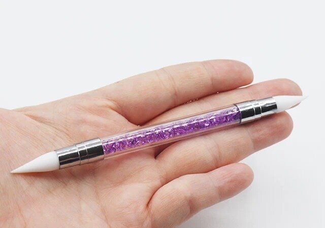 ネイル用シリコーン筆ポイント型