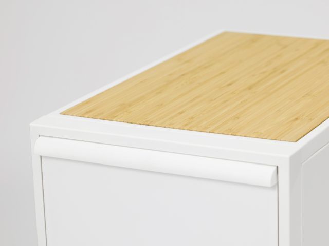 竹製天板のアップ