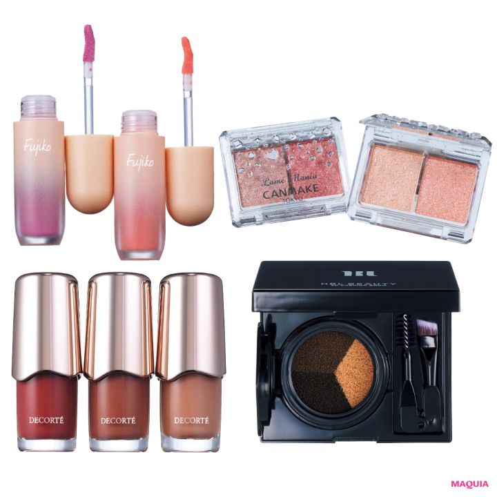 薄眉さん待望のアイブロウ、キラキラ好き注目アイシャドウも。新作メイクアイテムをマキアエディターがレビュー