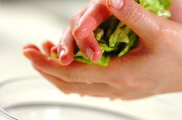 キャベツとリンゴの漬物の作り方1