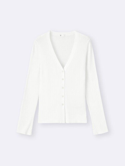 GUのUVカットVネックカーディガン