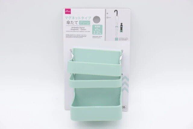 ダイソーの傘たて（マグネットタイプ、グリーン）のパッケージ
