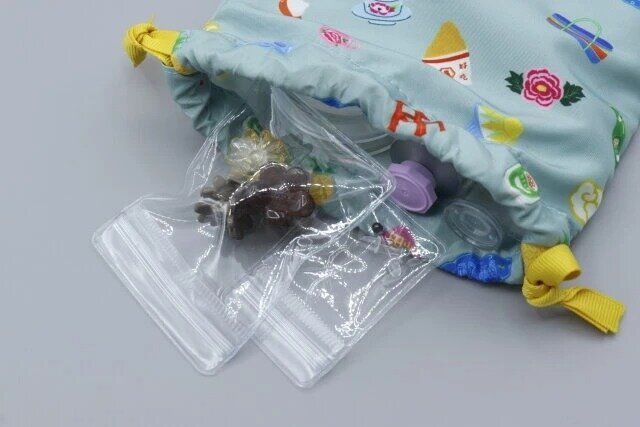 セリア ジップ付き収納ポーチ クリアS ジップ付き収納ポーチ クリアM