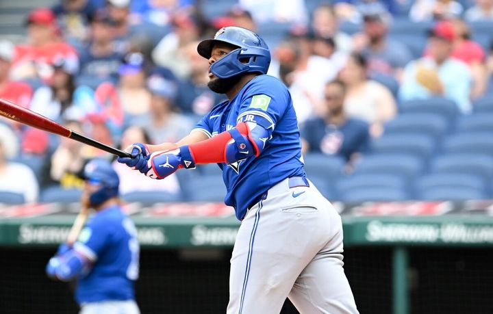 ブルージェイズのゲレーロJr. （C）Getty Images