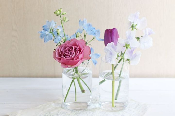 透明のフラワーベース