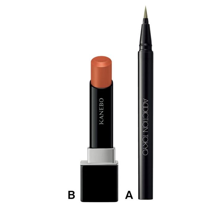 A_ザ リキッド アイライナーパール 102SP（アディクション ビューティ） B_カネボウ ルージュスター ブリーズ EX3（カネボウインターナショナル Div.）