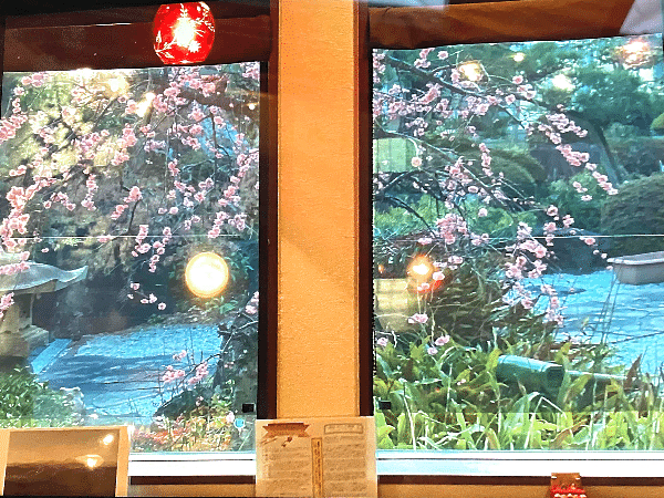 カウンター席からの風景