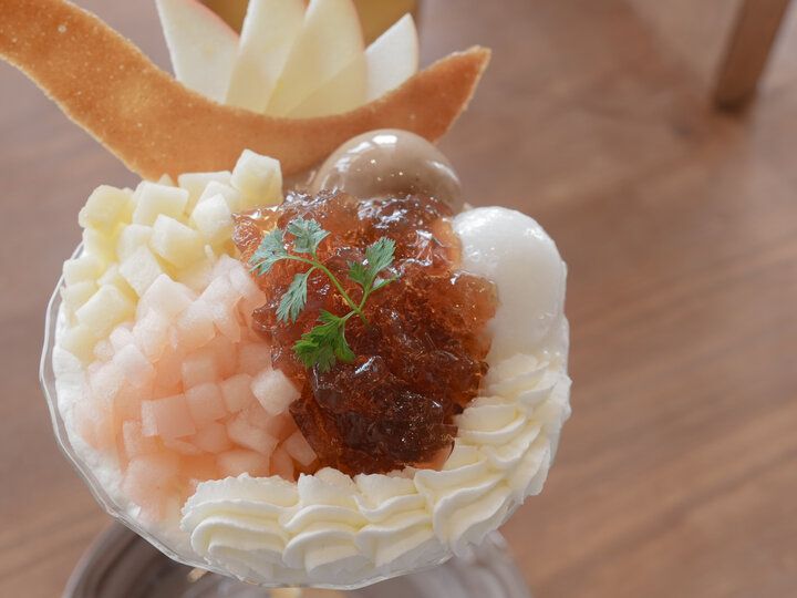 大阪城公園の南側、パフェ専門店「PARFAIT de MERRILY」がカフェに進化し移転リニューアル