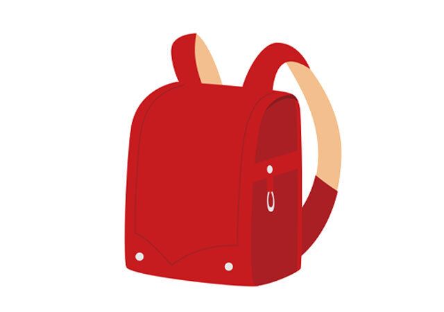 赤いランドセル イラスト