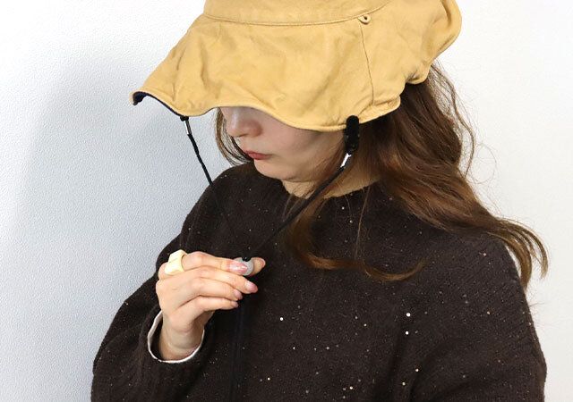 ダイソー UVチェッカー付帽子クリップ 使用例