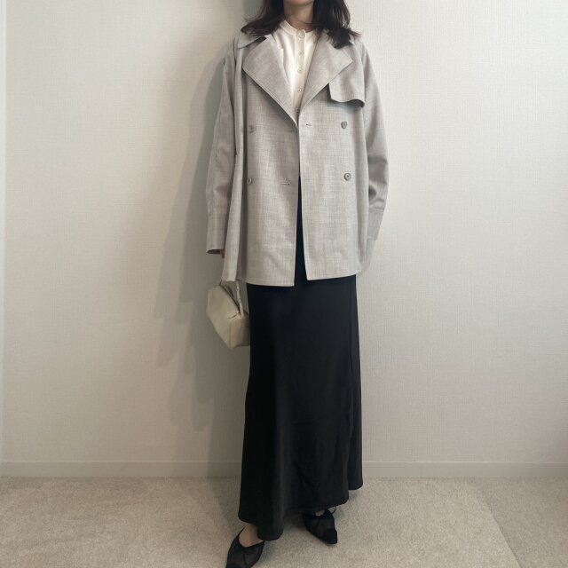 とろみスカートで女らしく