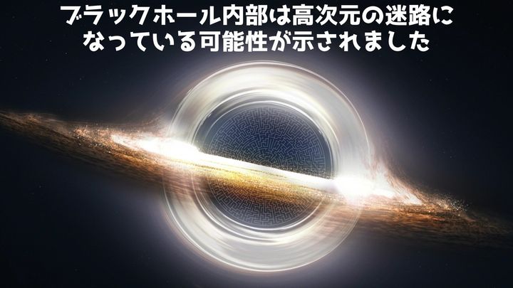ブラックホール内部は多次元の超迷路になっている