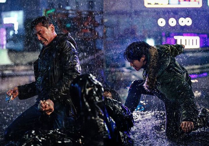 映画『ベテラン 凶悪犯罪捜査班』のファン・ジョンミン、チョン・へイン