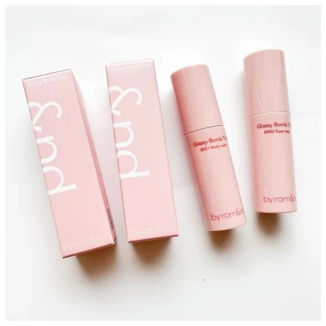 【ローソン コスメ】アンド バイ ロムアンド グラッシーボムティント
