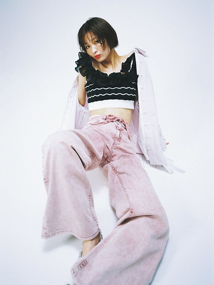 岡崎紗絵とデニム