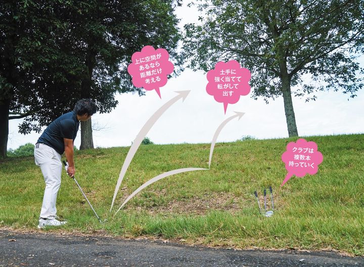 林の中や谷底にボールが…大ピンチから１発脱出する方法をレッスン