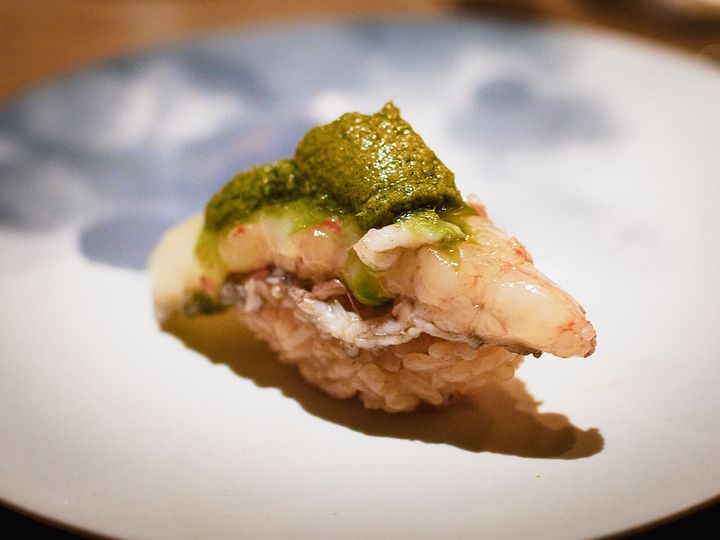 「鮨本田」のボタンエビ