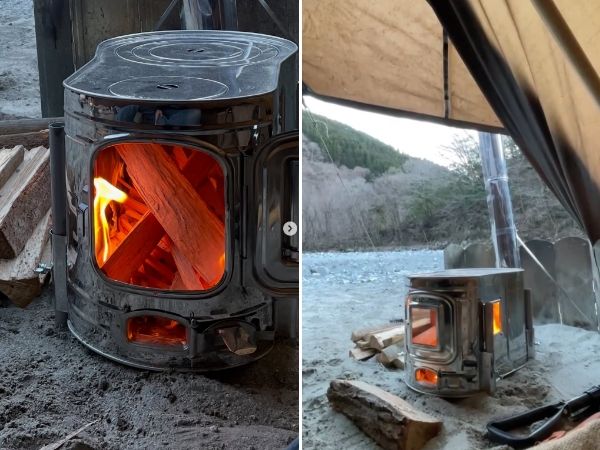 薪火で調理もできる！キャンプを快適にする最強の薪ストーブが優秀すぎる！