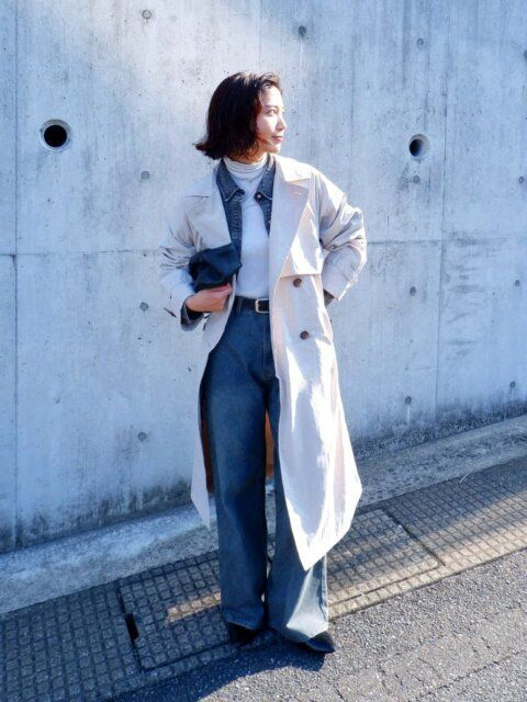 デニムシャツコーデ3
