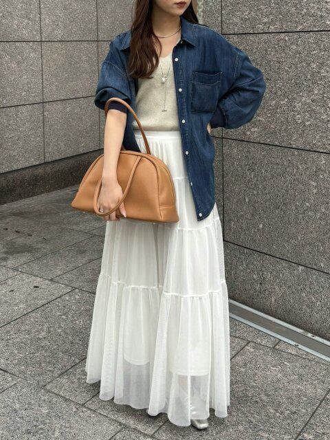 デニムシャツコーデ5