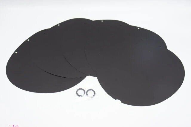 ダイソーのめくる！ファンサうちわキット（黒シート×5枚、プラリング付）1