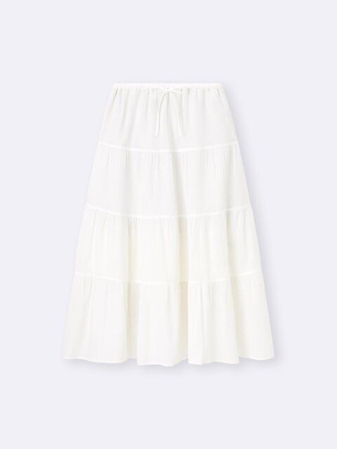 GUのティアードマキシスカート