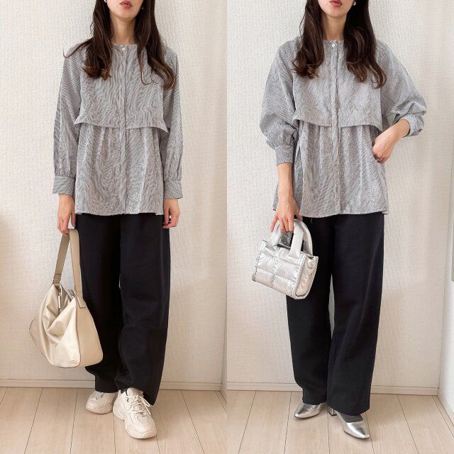 スニーカーよりパンプスでメリハリ