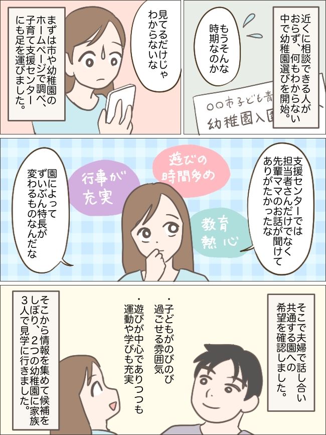 息子の幼稚園