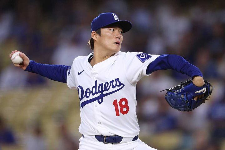 ドジャースの山本由伸（C）Getty Images