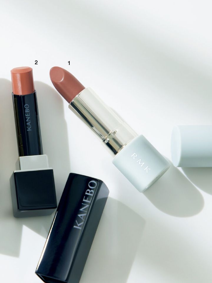1_ザ マット リップカラー 11（RMK Division） 2_カネボウ ルージュスター ブリーズ B107（カネボウインターナショナル Div.）