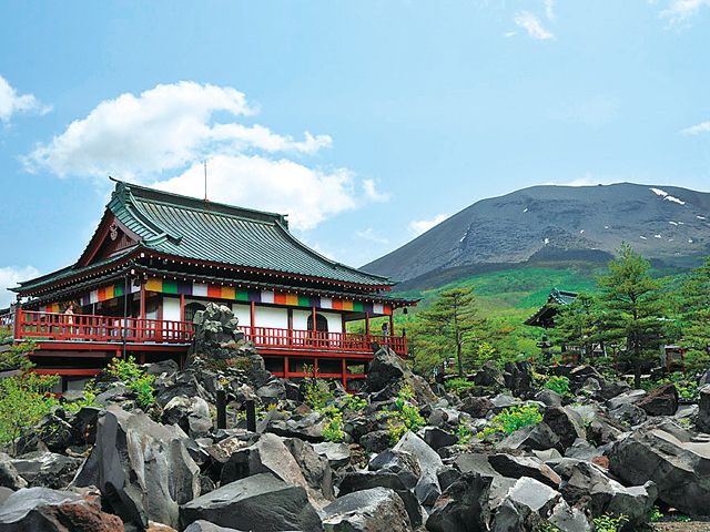 浅間山観音堂と浅間山