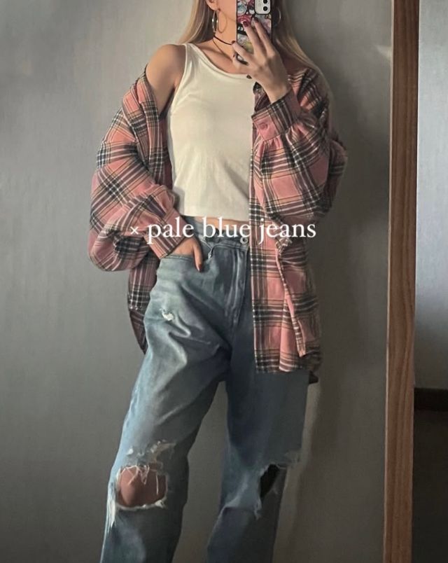 チェックシャツ