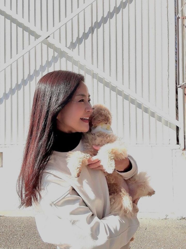 愛犬”もも”との散歩