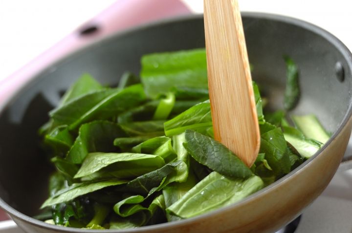 エリンギと小松菜のチーズ焼きの作り方2