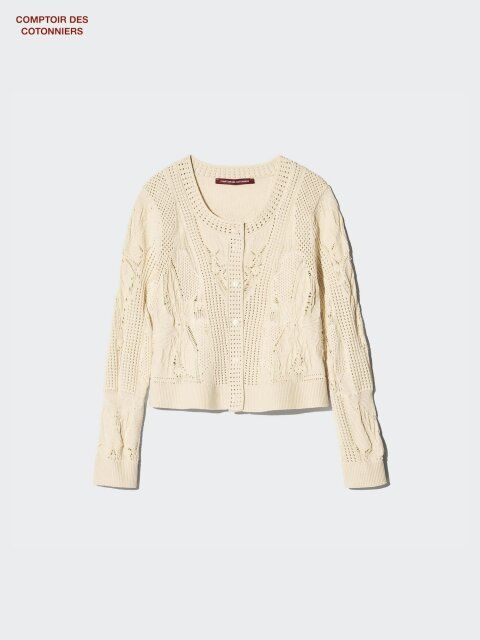 2025春夏ユニクロ女性おすすめクロシェカーディガン