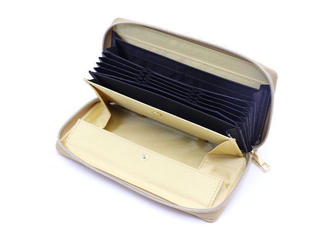 ゴールド開運長財布付録レビューじゃばらカードポケット