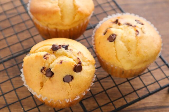 米粉のチョコチップマフィン 完成
