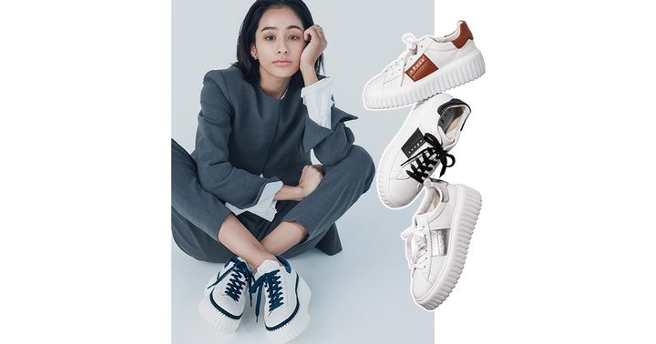 ホーガンのスニーカーを使ったジャケットコーデと注目３色