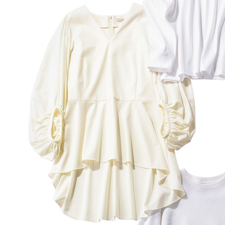 ル フィルのブラウスのような白ロンT