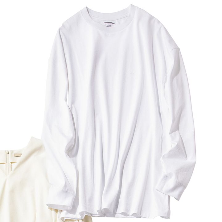 オーバーサイズが今どきなエイトンステイプルズの白ロンT