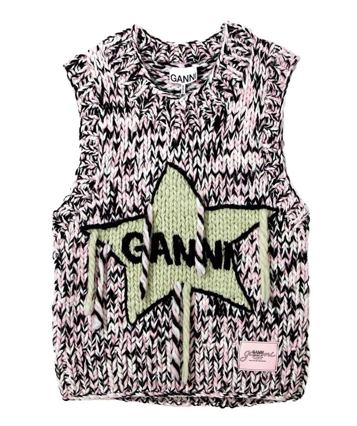 GANNIのニットベスト
